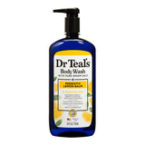 Dr Teal’s Jabón Líquido Corporal de Bálsamo Prebiótico de Limón con Aceites Esenciales 710ml